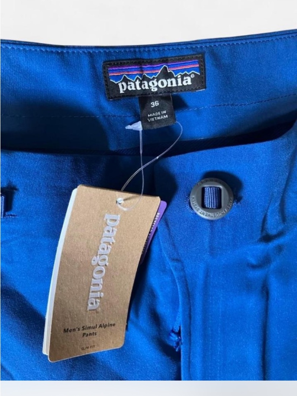 Patagonia Men's Simul Alpine Climbing Technical Pants Blue Size 36